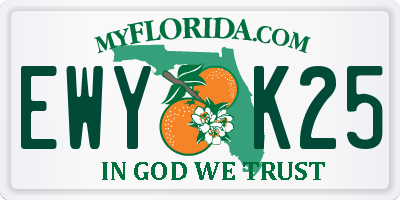 FL license plate EWYK25