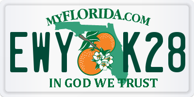 FL license plate EWYK28