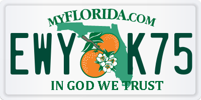FL license plate EWYK75