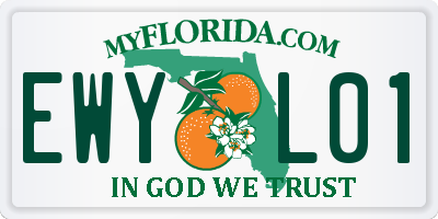 FL license plate EWYL01