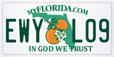 FL license plate EWYL09