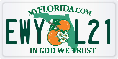 FL license plate EWYL21
