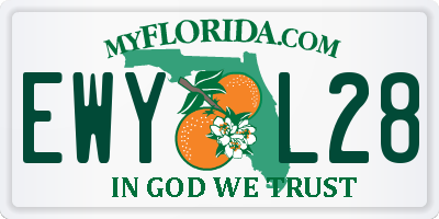 FL license plate EWYL28