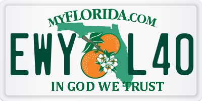 FL license plate EWYL40