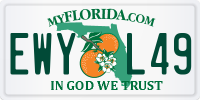 FL license plate EWYL49