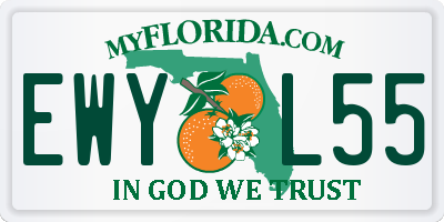 FL license plate EWYL55