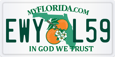 FL license plate EWYL59