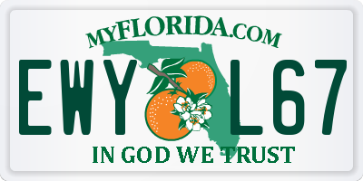 FL license plate EWYL67