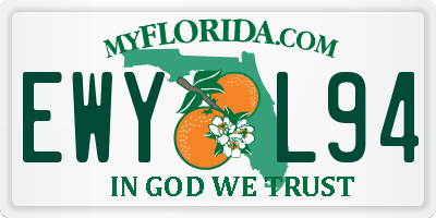 FL license plate EWYL94