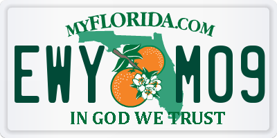 FL license plate EWYM09