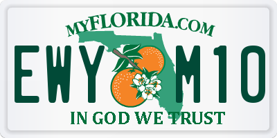 FL license plate EWYM10