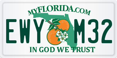 FL license plate EWYM32