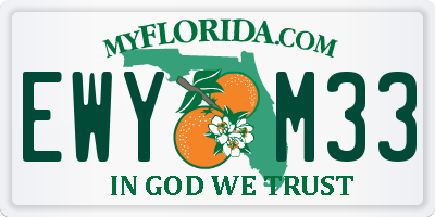 FL license plate EWYM33
