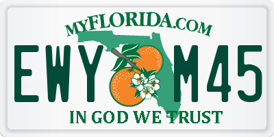 FL license plate EWYM45