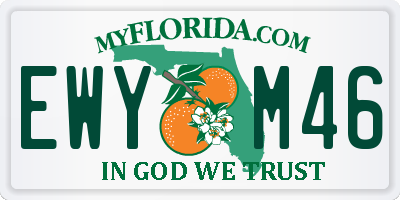 FL license plate EWYM46