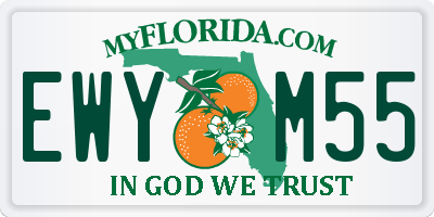 FL license plate EWYM55
