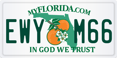 FL license plate EWYM66