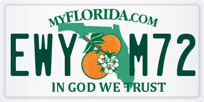 FL license plate EWYM72