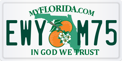FL license plate EWYM75