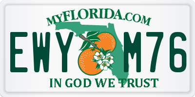 FL license plate EWYM76