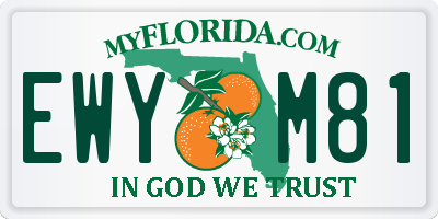 FL license plate EWYM81
