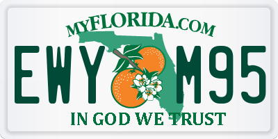 FL license plate EWYM95