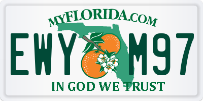FL license plate EWYM97