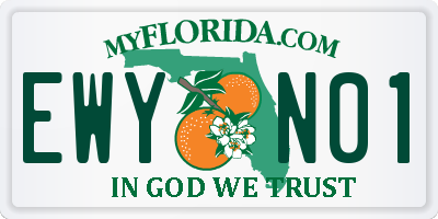 FL license plate EWYN01