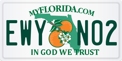 FL license plate EWYN02