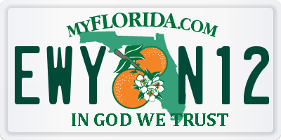 FL license plate EWYN12