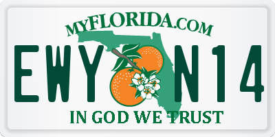 FL license plate EWYN14