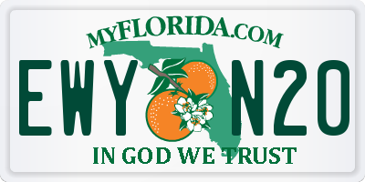 FL license plate EWYN20