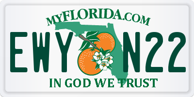 FL license plate EWYN22
