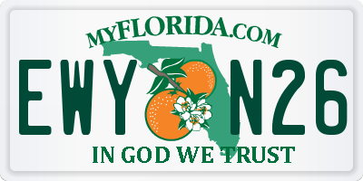 FL license plate EWYN26