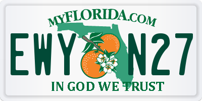 FL license plate EWYN27
