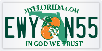 FL license plate EWYN55