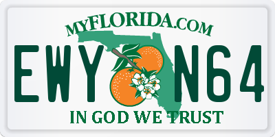 FL license plate EWYN64