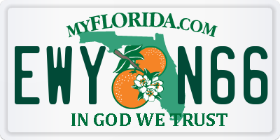 FL license plate EWYN66