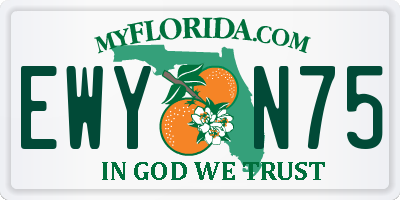 FL license plate EWYN75