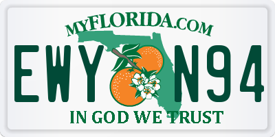 FL license plate EWYN94