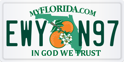 FL license plate EWYN97