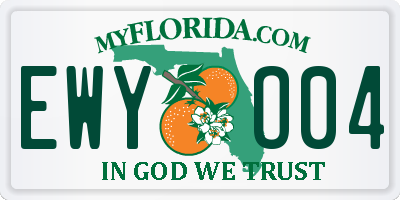 FL license plate EWYO04