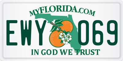 FL license plate EWYO69