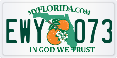 FL license plate EWYO73