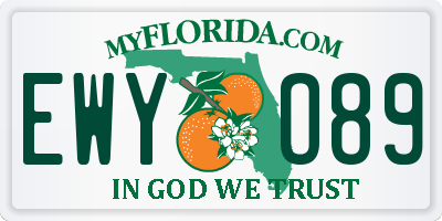FL license plate EWYO89