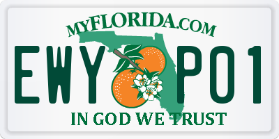 FL license plate EWYP01
