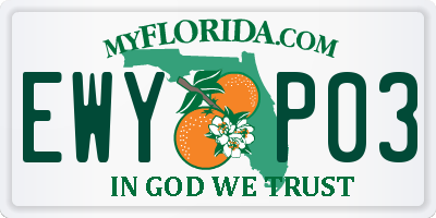 FL license plate EWYP03