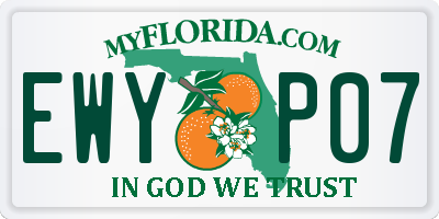 FL license plate EWYP07