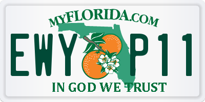 FL license plate EWYP11