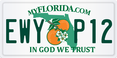 FL license plate EWYP12